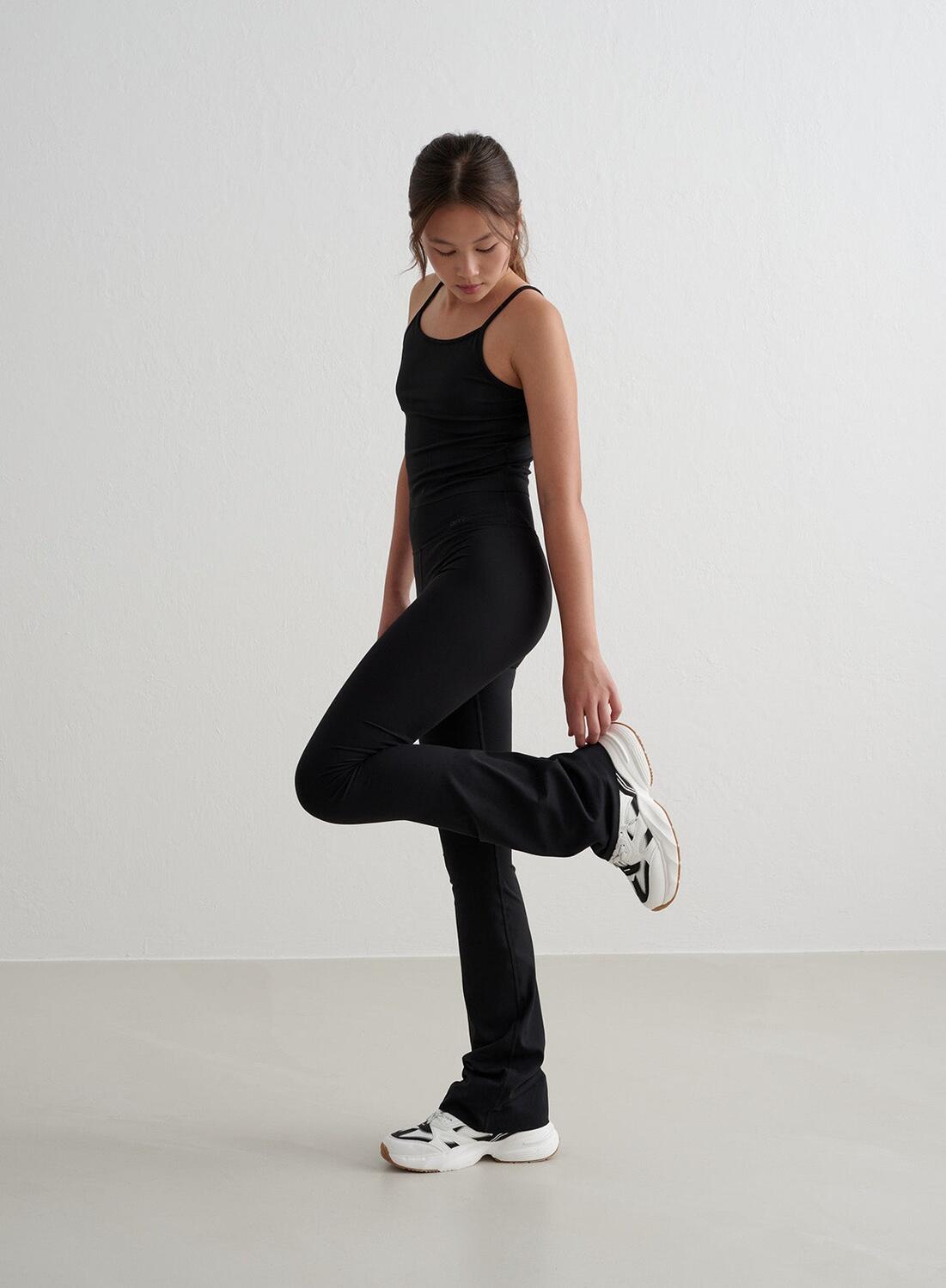 Leggings Sense Flare Yoga Mädchen Schwarz aim'n von AIM'N