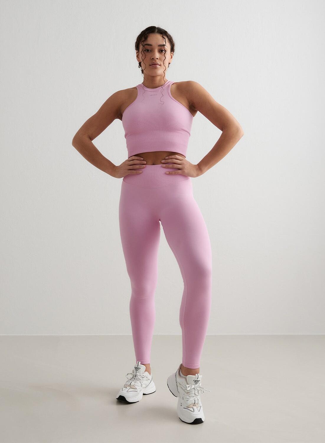 Leggings Shape Seamless Yoga Damen Zuckerwatte-Rosa aim'n von AIM'N