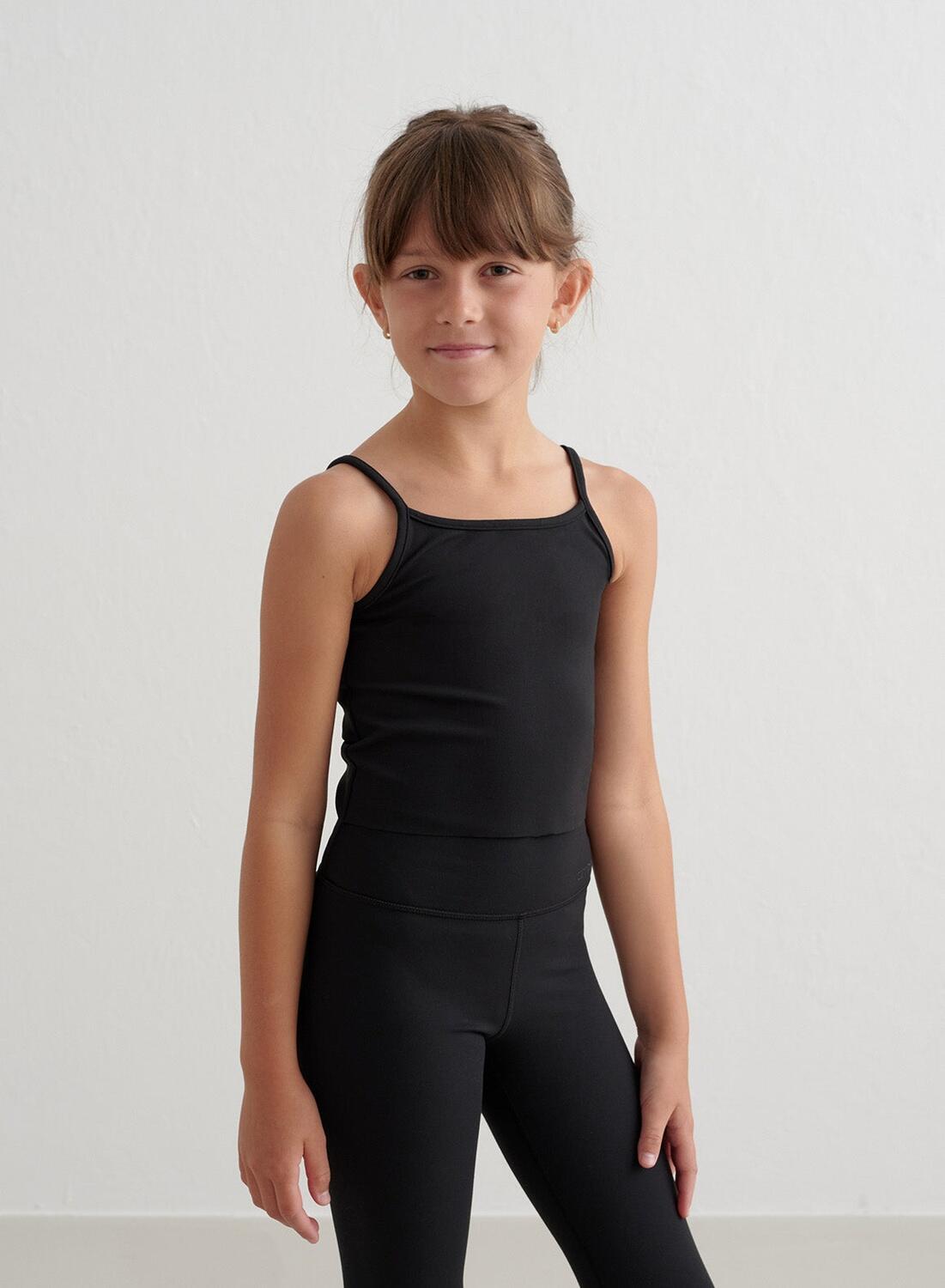 Singlet Sense Strap Yoga Mädchen Schwarz aim'n von AIM'N