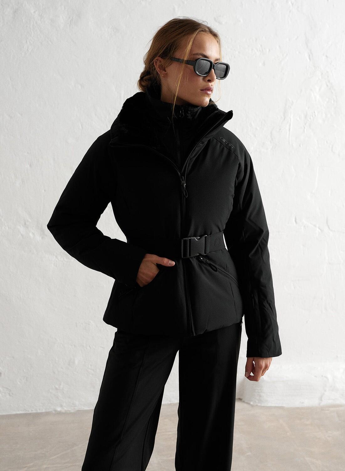 Winterjacke Verbier Skifahren Damen Schwarz Wasserdicht aim'n von AIM'N