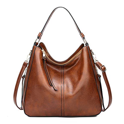 AINUOEY Damen Taschen Handtasche Frauen Elegant Tasche Henkeltasche Vintage PU-Leder 76670 1-teilig set Braun AINUOEY Damen Taschen Handtasche Frauen Elegant Tasche Henkeltasche Vintage PU-Leder 76670 1-teilig set Braun von AINUOEY