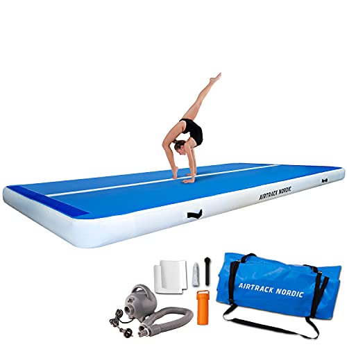 AIRTRACK NORDIC Deluxe Wide Airtrack Mat 3m - 16m mit Pumpe, 2m extra breit und 20cm extra dick Turnmatte Aufblasbar - Matte Sport, Air Track Gymnastikmatte (3) von AIRTRACK NORDIC