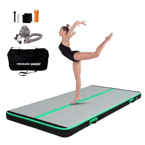 AirTrack Nordic Carbon 3m - 8m mit elektrischer Luftpumpe, aufblasbare Gymnastikmatte Zuhause, besten für Gymnastik & Cheerleading, 1.5m breit & 15cm dick air tracking matte, Air Track AirTrack Nordic Carbon 3m - 8m mit elektrischer Luftpumpe, aufblasbare Gymnastikmatte Zuhause, besten für Gymnastik & Cheerleading, 1.5m breit & 15cm dick air tracking matte, Air Track von AIRTRACK NORDIC