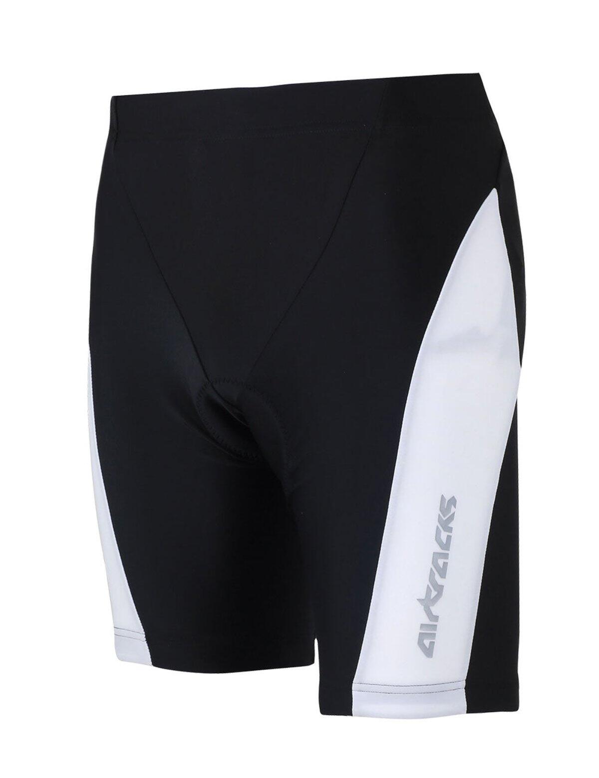 Herren Fahrradhose Kurz Pro T Schwarz Weiss von AIRTRACKS