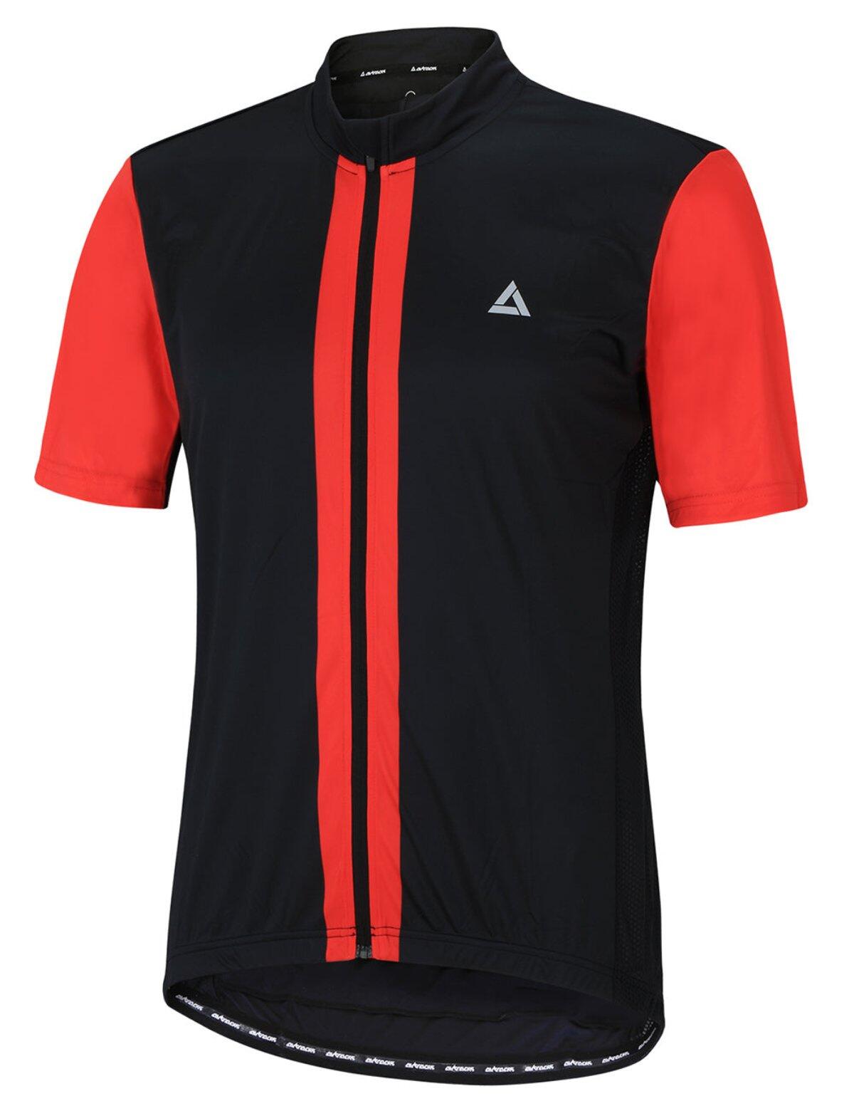 Herren Fahrradtrikot Kurzarm Pro Line II Schwarz Rot von AIRTRACKS