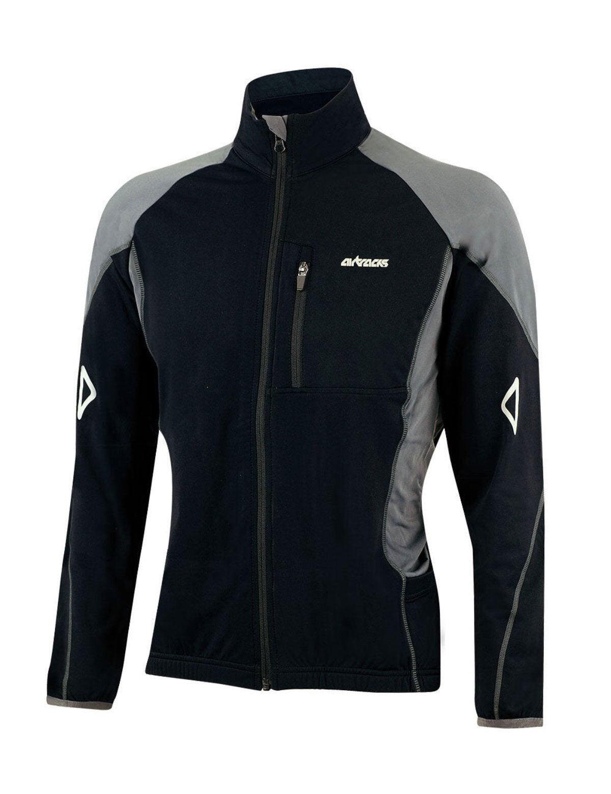 Herren Thermo Langarmtrikot Pro-T Schwarz-Grau von AIRTRACKS