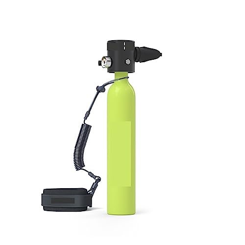 AIRYSSFU Tauchflaschen, 0,5 l tragbare Tauchflasche, Tauchschnorchel, Mini-Unterwasserzylinder, Tauchausrüstung, professionelle Luftflasche, Tauchausrüstung,Für Unterwasser-Atemtraining(Mini Tank G) von AIRYSSFU