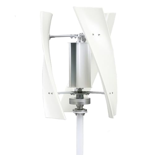 AISINILALAO 220v,10000W Niedriger Geräusch Vertikaler Windturbinengenerator Set, 3 Klingen Mit Controller Windturbinengenerator Kit Geeignet Für Innenhoffarmen (12V-220V) Geeignet von AISINILALAO