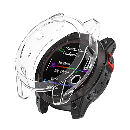 AISPORTS 2 Stück Bumper Case Kompatibel mit Garmin Epix Gen 2 Hülle Damen Herren, Ultradünnes Weiches TPU Silikon Edge Uhrengehäuse Stoßfeste Schlagfeste Rahmenschale Schutzhülle für Garmin Epix Gen 2 AISPORTS 2 Stück Bumper Case Kompatibel mit Garmin Epix Gen 2 Hülle Damen Herren, Ultradünnes Weiches TPU Silikon Edge Uhrengehäuse Stoßfeste Schlagfeste Rahmenschale Schutzhülle für Garmin Epix Gen 2 von AISPORTS