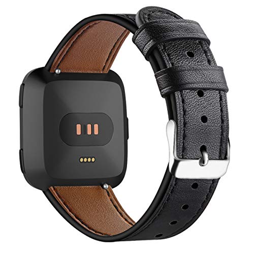 AISPORTS Ersatzarmband Kompatibel mit Fitbit Versa 2 Armband Leder Frauen Männer, Weich Sport Lederband Ersatzband mit Metall Schnalle Ersatz Armband für Fitbit Versa 2/Fitbit Versa/Fitbit Versa Lite AISPORTS Ersatzarmband Kompatibel mit Fitbit Versa 2 Armband Leder Frauen Männer, Weich Sport Lederband Ersatzband mit Metall Schnalle Ersatz Armband für Fitbit Versa 2/Fitbit Versa/Fitbit Versa Lite von AISPORTS