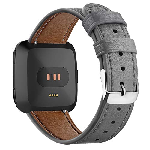 AISPORTS Ersatzarmband Kompatibel mit Fitbit Versa 2 Armband Leder Frauen Männer, Weich Sport Lederband Ersatzband mit Metall Schnalle Ersatz Armband für Fitbit Versa 2/Fitbit Versa/Fitbit Versa Lite AISPORTS Ersatzarmband Kompatibel mit Fitbit Versa 2 Armband Leder Frauen Männer, Weich Sport Lederband Ersatzband mit Metall Schnalle Ersatz Armband für Fitbit Versa 2/Fitbit Versa/Fitbit Versa Lite von AISPORTS