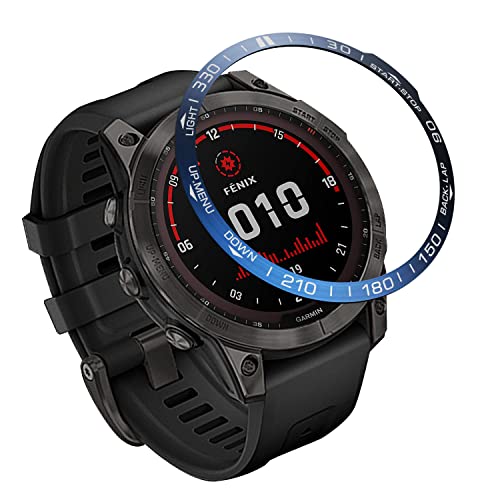 AISPORTS Lünetten Styling Kompatibel mit Garmin Fenix 7X Lünettenring Damen Herren, Selbstklebende Abdeckung Kratzschutz Edelstahl Metalllünette Zifferblattrahmen Kreis Schutzhülle für Garmin Fenix 7X AISPORTS Lünetten Styling Kompatibel mit Garmin Fenix 7X Lünettenring Damen Herren, Selbstklebende Abdeckung Kratzschutz Edelstahl Metalllünette Zifferblattrahmen Kreis Schutzhülle für Garmin Fenix 7X von AISPORTS