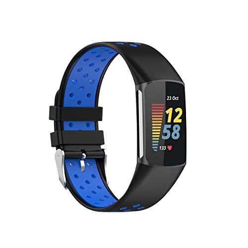 AISPORTS Silikon Armband Kompatibel mit Fitbit Charge 5 Armband für Damen Herren,Weiches Hohles Atmungsaktives Silikon Sportarmband mit Metallschnalle Ersatzarmband für Fitbit Charge 5 Fitness Tracker AISPORTS Silikon Armband Kompatibel mit Fitbit Charge 5 Armband für Damen Herren,Weiches Hohles Atmungsaktives Silikon Sportarmband mit Metallschnalle Ersatzarmband für Fitbit Charge 5 Fitness Tracker von AISPORTS