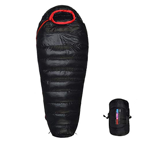 210CM Tragbarer Schlafsack Ultraleichter Rucksack Mumie Daunenausrüstung zum Wandern Camping Wasserdichter Warmhaltebeutel von AITEKODVG