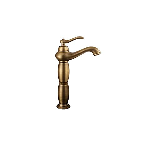 AITEKODVG Kreativität Warmer und Kalter Wasserhahn Wasserhahn Continental Pure Bronze Vintage Antik Waschbecken Wasserhahn Badezimmer verdicken rotierende Persönlichkeit von AITEKODVG