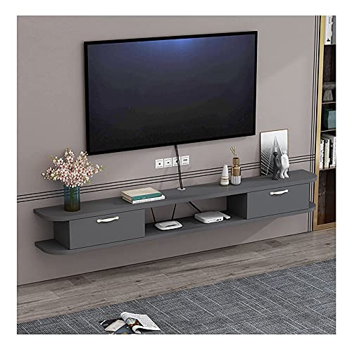 AITEKODVG Schwimmender TV-Ständer, Schrank, TV-Ständer, Schrank, TV-Wandeinheiten für Wohnzimmer, TV-Ständer, Wandschrank, Holz-TV-Konsole für Wohnzimmer, Unterhaltungsraum, Büro Hello von AITEKODVG