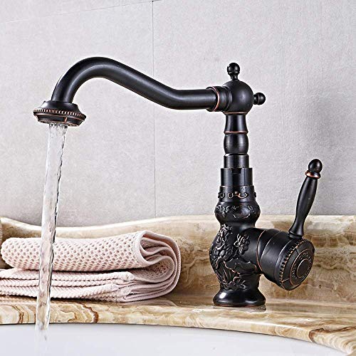 Küchenarmatur, Badezimmer, Badewanne, Warm- und Kaltwasserhähne, antiker Küchen-Waschbecken-Wasserhahn, kurze, hohe Mischbatterie, freie Rotation, Zuhause, Badezimmer, Luxus-Messing-Wasserhähne, von AITEKODVG