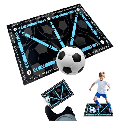 AIYONG Fussball Matte - Fussballmatte Training Ballkontrolle, Fussball Trainingszubehör, 60 X 90cm rutschfeste Stoßdämpfende Trainingsmatte, Eckfeld-Trainingsmatte, Fußball-Fußmatte AIYONG Fussball Matte - Fussballmatte Training Ballkontrolle, Fussball Trainingszubehör, 60 X 90cm rutschfeste Stoßdämpfende Trainingsmatte, Eckfeld-Trainingsmatte, Fußball-Fußmatte von AIYONG