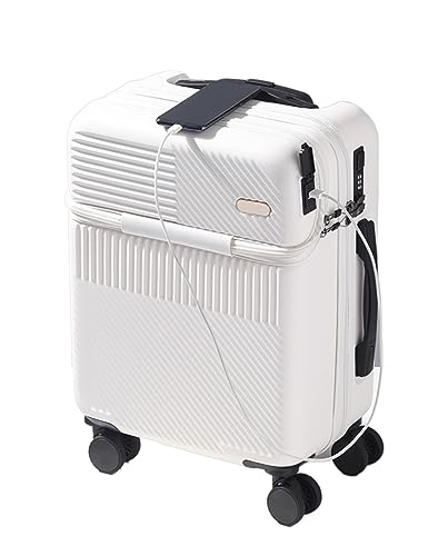 AJIEKJDSS Gepäck Reisegepäck Aufgegebenes Gepäck 22-Zoll-Koffer mit USB-Ladeanschluss TSA-Zahlenschloss Universal-Rollgepäck Handgepäckkoffer von AJIEKJDSS