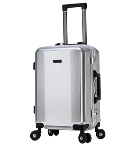 AJIEKJDSS Gepäck Reisegepäck Aufgegebenes Gepäck Aluminiumrahmen Doppelschnalle Passwort Gepäck Externer USB-Ladeanschluss Smart-Koffer Handgepäck Koffer von AJIEKJDSS