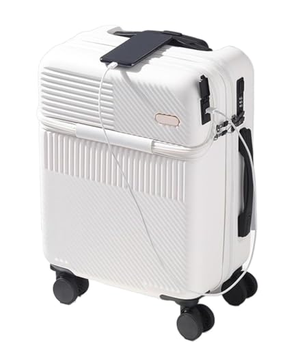 AJIEKJDSS Gepäck Reisegepäck Aufgegebenes Gepäck Koffer mit USB-Ladeanschluss TSA-Zahlenschloss Universal-Rollgepäck Koffer Handgepäck Koffer von AJIEKJDSS
