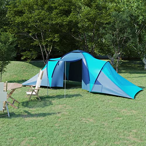 Wohnartikel, Campingzelt für 6 Personen, blau und hellblau, Anzugmöbel von AJJHUUKI