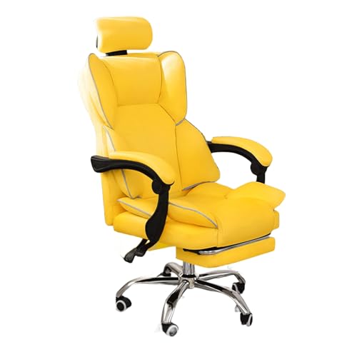 Ergonomischer Bürostuhl mit Rückenlehne, moderner Gaming-Stuhl mit hochklappbaren Armlehnen, Home-Office-Stuhl, Racing-Stuhl, bequemes Lazy Sitting und Criss-Cross-Design für langes Sitzen (Farbe: von AJYBYUKJ