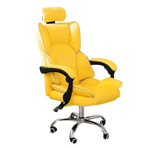 Ergonomischer Bürostuhl mit Rückenlehne, moderner Gaming-Stuhl mit hochklappbaren Armlehnen, Home-Office-Stuhl, Racing-Stuhl, bequemes Lazy Sitting und Criss-Cross-Design für langes Sitzen (Farbe: von AJYBYUKJ