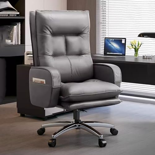 Verstellbarer Bürostuhl, Gonomic-Arbeitsstühle mit Armlehnen, Schreibtischstuhl mit Lordosenstütze, Gaming-Stuhl, Modn Boss Chair, Chefsessel mit hoher Rückenlehne für den Schreibtisch, dicke von AJYBYUKJ