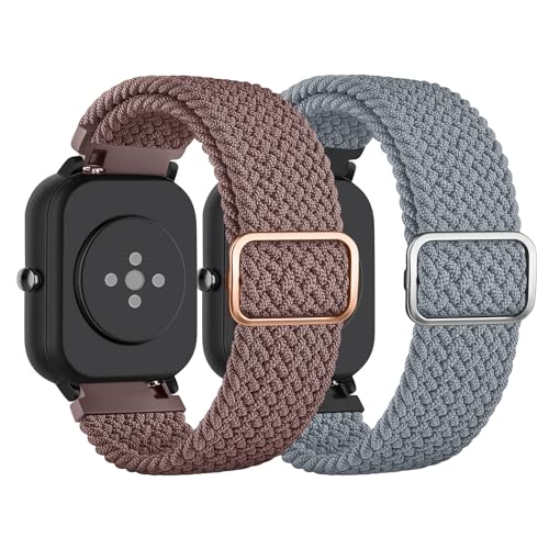 AK 2 Stück für Amazfit BIP 3 Armband/BIP 3 PRO Armband/BIP U PRO Armband Damen Herren, 20mm Weiches Geflochtenes Nylon Armbänder Kompatibel mit Amazfit GTS 4 Mini/GTS 2 Mini/GTR 42mm/GTS 4/3/2 AK 2 Stück für Amazfit BIP 3 Armband/BIP 3 PRO Armband/BIP U PRO Armband Damen Herren, 20mm Weiches Geflochtenes Nylon Armbänder Kompatibel mit Amazfit GTS 4 Mini/GTS 2 Mini/GTR 42mm/GTS 4/3/2 von AK