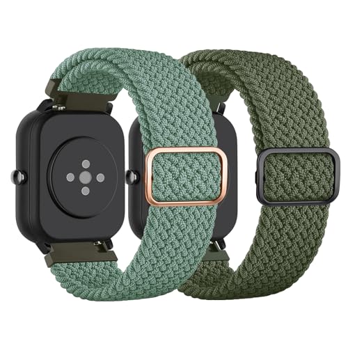 AK 2 Stück für Amazfit BIP 3 Armband/BIP 3 PRO Armband/BIP U PRO Armband Damen Herren, 20mm Weiches Geflochtenes Nylon Armbänder Kompatibel mit Amazfit GTS 4 Mini/GTS 2 Mini/GTR 42mm/GTS 4/3/2 AK 2 Stück für Amazfit BIP 3 Armband/BIP 3 PRO Armband/BIP U PRO Armband Damen Herren, 20mm Weiches Geflochtenes Nylon Armbänder Kompatibel mit Amazfit GTS 4 Mini/GTS 2 Mini/GTR 42mm/GTS 4/3/2 von AK