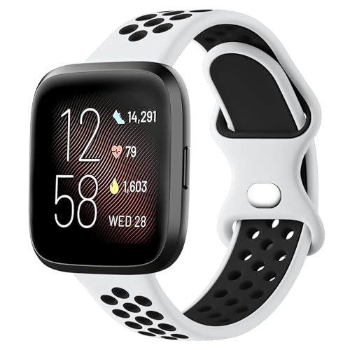 AK für Fitbit Versa 2 Armband/Fitbit Versa Armband/Fitbit Versa Lite Armband Damen Herren, Zweifarbiges Atmungsaktives Uhrenarmband Sport Silikon Ersatzarmbänder für Fitbit Versa 2/Fitbit Versa AK für Fitbit Versa 2 Armband/Fitbit Versa Armband/Fitbit Versa Lite Armband Damen Herren, Zweifarbiges Atmungsaktives Uhrenarmband Sport Silikon Ersatzarmbänder für Fitbit Versa 2/Fitbit Versa von AK