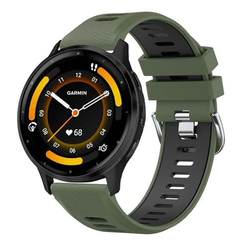 AK für Garmin Venu 3 Armband/Garmin Venu 2 Armband/Garmin Forerunner 255 265 Armband Herren Damen, 22mm Quick Release Silikon Uhrenarmband Sport Ersatzarmbänder für Garmin Vivoactive 4 Armband AK für Garmin Venu 3 Armband/Garmin Venu 2 Armband/Garmin Forerunner 255 265 Armband Herren Damen, 22mm Quick Release Silikon Uhrenarmband Sport Ersatzarmbänder für Garmin Vivoactive 4 Armband von AK