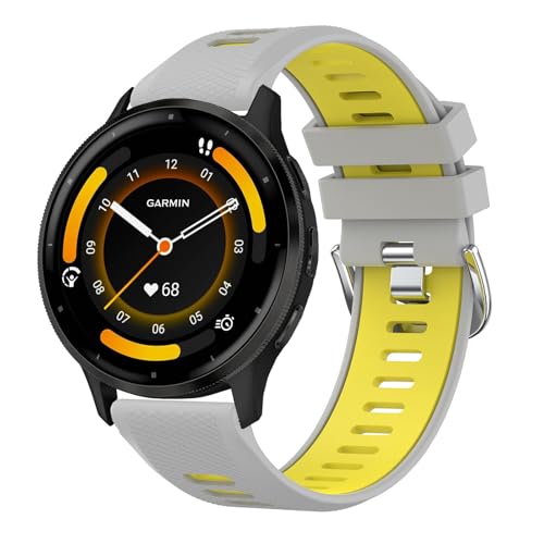 AK für Garmin Venu 3 Armband/Garmin Venu 2 Armband/Garmin Forerunner 255 265 Armband Herren Damen, 22mm Quick Release Silikon Uhrenarmband Sport Ersatzarmbänder für Garmin Vivoactive 4 Armband AK für Garmin Venu 3 Armband/Garmin Venu 2 Armband/Garmin Forerunner 255 265 Armband Herren Damen, 22mm Quick Release Silikon Uhrenarmband Sport Ersatzarmbänder für Garmin Vivoactive 4 Armband von AK
