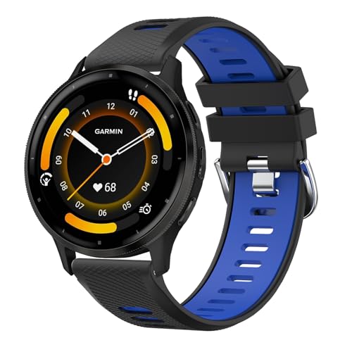 AK für Garmin Venu 3 Armband/Garmin Venu 2 Armband/Garmin Forerunner 255 265 Armband Herren Damen, 22mm Quick Release Silikon Uhrenarmband Sport Ersatzarmbänder für Garmin Vivoactive 4 Armband AK für Garmin Venu 3 Armband/Garmin Venu 2 Armband/Garmin Forerunner 255 265 Armband Herren Damen, 22mm Quick Release Silikon Uhrenarmband Sport Ersatzarmbänder für Garmin Vivoactive 4 Armband von AK