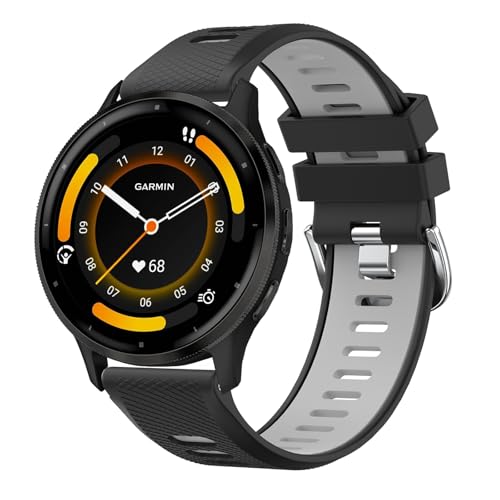 AK für Garmin Venu 3 Armband/Garmin Venu 2 Armband/Garmin Forerunner 255 265 Armband Herren Damen, 22mm Quick Release Silikon Uhrenarmband Sport Ersatzarmbänder für Garmin Vivoactive 4 Armband AK für Garmin Venu 3 Armband/Garmin Venu 2 Armband/Garmin Forerunner 255 265 Armband Herren Damen, 22mm Quick Release Silikon Uhrenarmband Sport Ersatzarmbänder für Garmin Vivoactive 4 Armband von AK