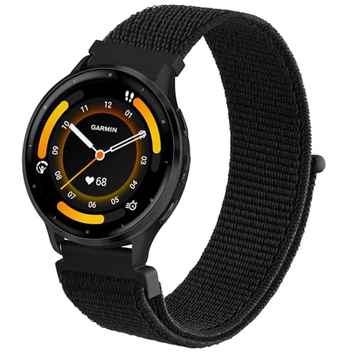 AK für Garmin Venu 2 Armband/Garmin Venu 3 Armband/Garmin Forerunner 265 Armband Herren Damne, 22mm Quick Release Armbänder Nylon Ersatzarmband für Garmin Vivoactive 4/ Forerunner 265 255 AK für Garmin Venu 2 Armband/Garmin Venu 3 Armband/Garmin Forerunner 265 Armband Herren Damne, 22mm Quick Release Armbänder Nylon Ersatzarmband für Garmin Vivoactive 4/ Forerunner 265 255 von AK