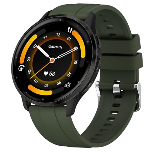 AK für Garmin Venu 3 Armband/Vivoactive 4 Armband Herren Damen, 22mm Quick Release Ersatzarmbänder Silikon Sport Uhrenarmband für Garmin Venu 2 / Forerunner 255 265 Music AK für Garmin Venu 3 Armband/Vivoactive 4 Armband Herren Damen, 22mm Quick Release Ersatzarmbänder Silikon Sport Uhrenarmband für Garmin Venu 2 / Forerunner 255 265 Music von AK