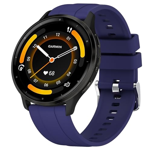 AK für Garmin Venu 3 Armband/Vivoactive 4 Armband Herren Damen, 22mm Quick Release Ersatzarmbänder Silikon Sport Uhrenarmband für Garmin Venu 2 / Forerunner 255 265 Music AK für Garmin Venu 3 Armband/Vivoactive 4 Armband Herren Damen, 22mm Quick Release Ersatzarmbänder Silikon Sport Uhrenarmband für Garmin Venu 2 / Forerunner 255 265 Music von AK