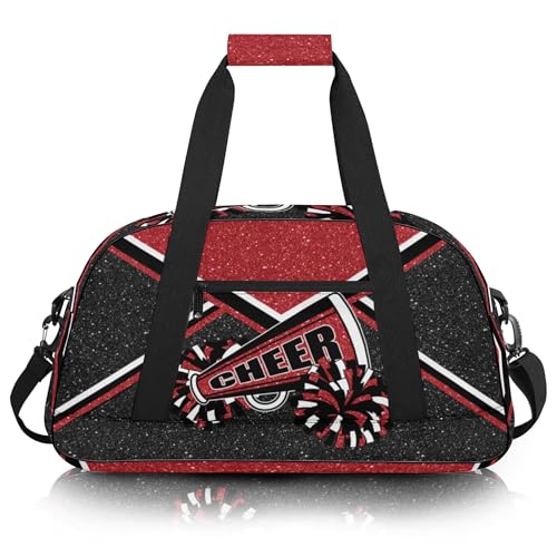 Turnbeutel für Cheerleader, Cheer Duffle Bag für Damen, Handgepäcktasche, Weekender-Tasche, Reisetasche, Cheerleading-Duffel Bag, Weinrot Turnbeutel für Cheerleader, Cheer Duffle Bag für Damen, Handgepäcktasche, Weekender-Tasche, Reisetasche, Cheerleading-Duffel Bag, Weinrot von AKENHZY