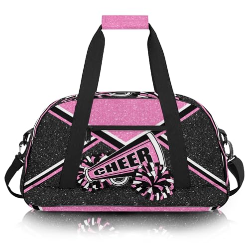 Turnbeutel für Cheerleader, Cheer Duffle Bag für Frauen, Handgepäcktasche, Weekender-Tasche, Reisetasche, Cheerleading-Duffel Bag, Pink Turnbeutel für Cheerleader, Cheer Duffle Bag für Frauen, Handgepäcktasche, Weekender-Tasche, Reisetasche, Cheerleading-Duffel Bag, Pink von AKENHZY