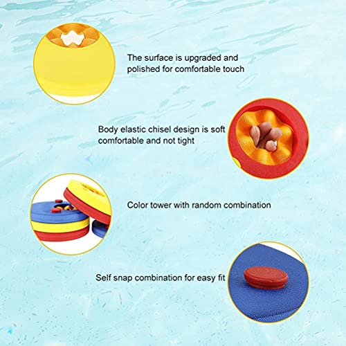 6PCS Armscheiben Eva-Schaum Schwimmhilfescheiben für Schwimmscheiben für Pool Strand Leichte Schwimmscheiben (Regenbogenmeteor) von AKLOSIPY