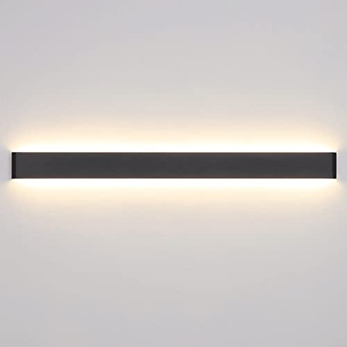 Auf- und Ab-Beleuchtung Lange Metall-Wandleuchte, Wohnzimmer-Hintergrundwandbeleuchtung Wall Washer, Moderne LED-Streifen-Schlafzimmer-Nachttisch-Atmosphärenlampe, Lineare Dekorative Wandleuchte von AKNGFO