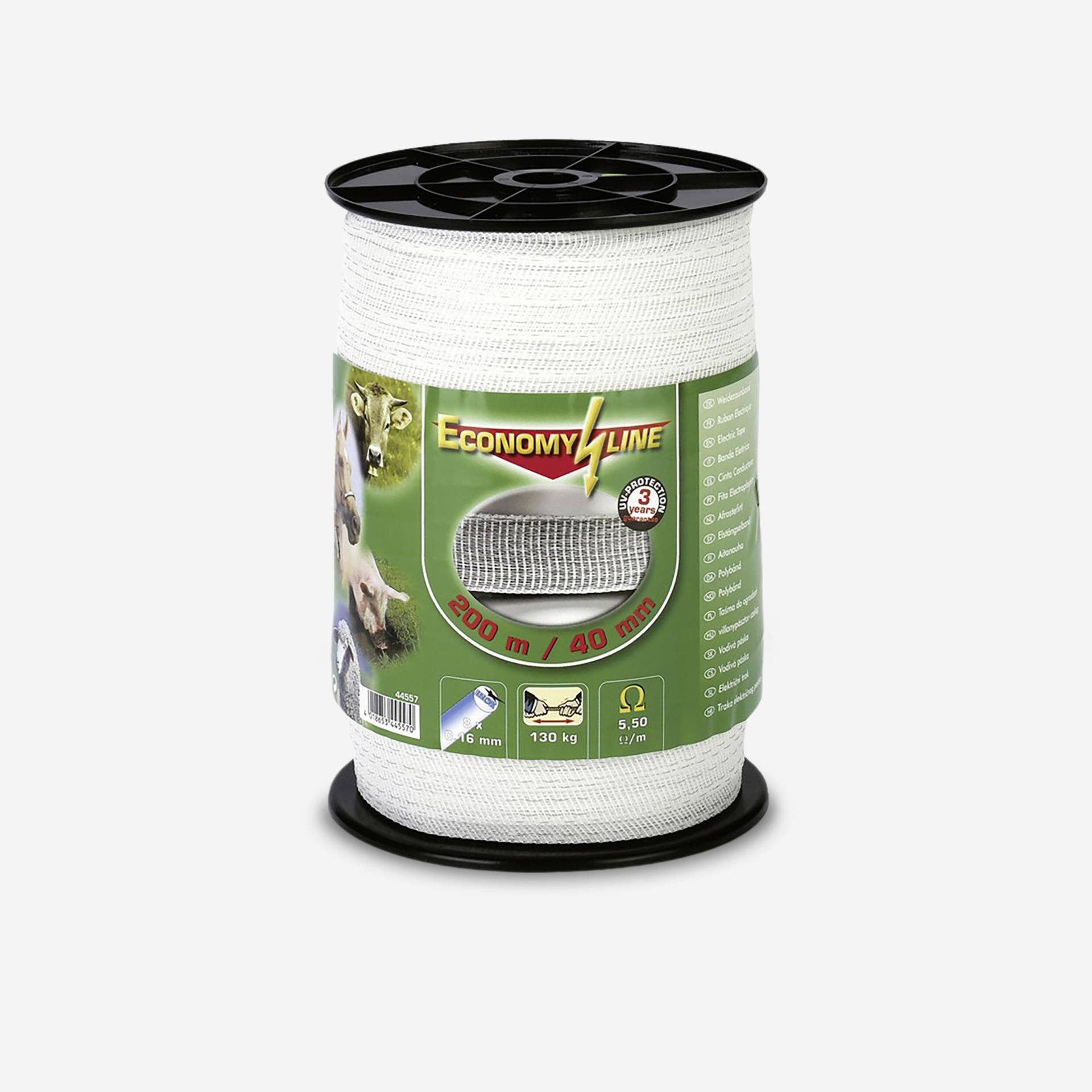 Weidezaun-Band Breite 40 mm × 200 m - Economy weiss Weidezaun-Band Breite 40 mm × 200 m - Economy weiss von AKO