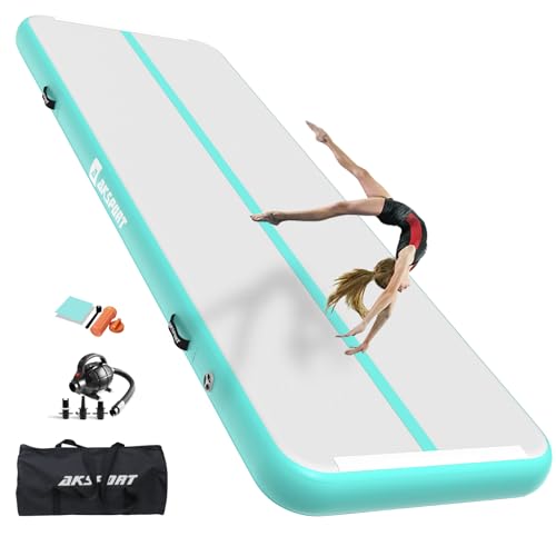 AKSPORT Air Matte Track Tumbling Matte,3/4/5/6m Aufblasbar Gymnastikmatte Turnmatte Tumbling Matten 10/20cm hoch mit Luftpumpe für Zuhause/Taumel/Turnhalle/Ausbildung/Cheerleading AKSPORT Air Matte Track Tumbling Matte,3/4/5/6m Aufblasbar Gymnastikmatte Turnmatte Tumbling Matten 10/20cm hoch mit Luftpumpe für Zuhause/Taumel/Turnhalle/Ausbildung/Cheerleading von AKSPORT