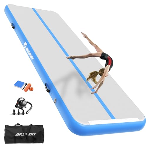 AKSPORT Air Matte Track Tumbling Matte,3/4/5/6m Aufblasbar Gymnastikmatte Turnmatte Tumbling Matten 10/20cm hoch mit Luftpumpe für Zuhause/Taumel/Turnhalle/Ausbildung/Cheerleading AKSPORT Air Matte Track Tumbling Matte,3/4/5/6m Aufblasbar Gymnastikmatte Turnmatte Tumbling Matten 10/20cm hoch mit Luftpumpe für Zuhause/Taumel/Turnhalle/Ausbildung/Cheerleading von AKSPORT