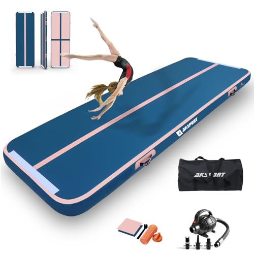 AKSPORT Air Matte Track Tumbling Matte,3/4/5/6m Aufblasbar Gymnastikmatte Turnmatte Tumbling Matten 10/20cm hoch mit Luftpumpe für Zuhause/Taumel/Turnhalle/Ausbildung/Cheerleading AKSPORT Air Matte Track Tumbling Matte,3/4/5/6m Aufblasbar Gymnastikmatte Turnmatte Tumbling Matten 10/20cm hoch mit Luftpumpe für Zuhause/Taumel/Turnhalle/Ausbildung/Cheerleading von AKSPORT