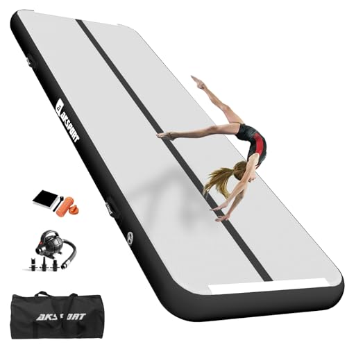 AKSPORT Air Matte Track Tumbling Matte,3/4/5/6m Aufblasbar Gymnastikmatte Turnmatte Tumbling Matten 10/20cm hoch mit Luftpumpe für Zuhause/Taumel/Turnhalle/Ausbildung/Cheerleading AKSPORT Air Matte Track Tumbling Matte,3/4/5/6m Aufblasbar Gymnastikmatte Turnmatte Tumbling Matten 10/20cm hoch mit Luftpumpe für Zuhause/Taumel/Turnhalle/Ausbildung/Cheerleading von AKSPORT