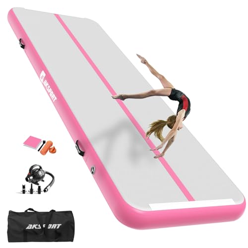 AKSPORT Air Matte Track Tumbling Matte,3/4/5/6m Aufblasbar Gymnastikmatte Turnmatte Tumbling Matten 10/20cm hoch mit Luftpumpe für Zuhause/Taumel/Turnhalle/Ausbildung/Cheerleading AKSPORT Air Matte Track Tumbling Matte,3/4/5/6m Aufblasbar Gymnastikmatte Turnmatte Tumbling Matten 10/20cm hoch mit Luftpumpe für Zuhause/Taumel/Turnhalle/Ausbildung/Cheerleading von AKSPORT