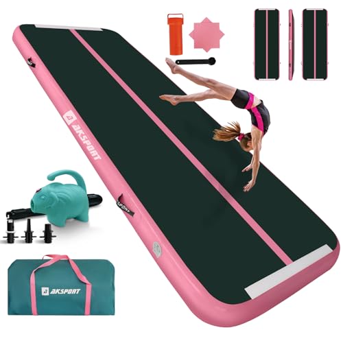AKSPORT Air Matte Track Tumbling Matte,3/4/5/6m Aufblasbar Gymnastikmatte Turnmatte Tumbling Matten 10/20cm hoch mit Luftpumpe für Zuhause/Taumel/Turnhalle/Ausbildung/Cheerleading AKSPORT Air Matte Track Tumbling Matte,3/4/5/6m Aufblasbar Gymnastikmatte Turnmatte Tumbling Matten 10/20cm hoch mit Luftpumpe für Zuhause/Taumel/Turnhalle/Ausbildung/Cheerleading von AKSPORT